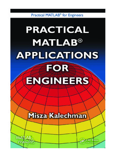 PRACTICAL MATLAB APPLICATIONS FOR ENGINEERS