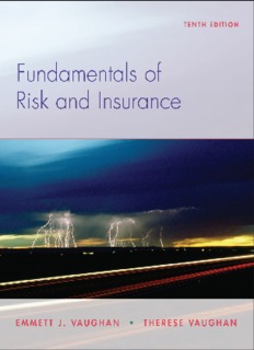 Fundamentals of Risk and Insurance