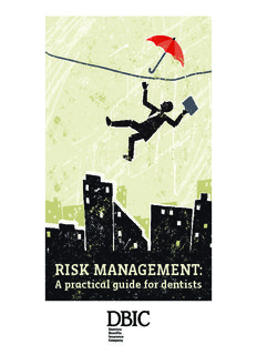 RISK MANAGEMENT - Dentists Insurance