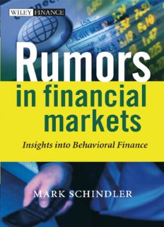Rumors in Financial Markets: Insights into Behavioral Finance
