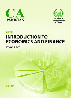 Introduction to economics and finance