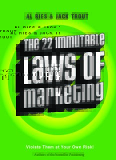Immutable Laws of Marketing