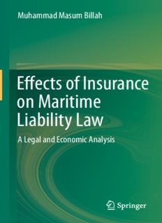 Effects of Insurance on Maritime Liability Law