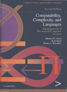 Computability, Complexity and Languages