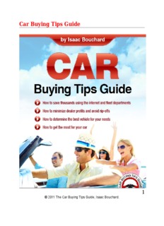 Car Buying Tips Guide 1