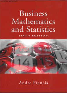 Business Mathematics and Statistics.