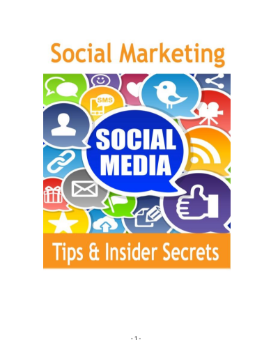 Social Marketing Tips And Insider Secrets