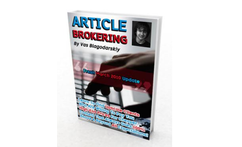 Article Brokering.. How To Find Upscale Client  Who Are Willing  To Pay You High End  Prices  For Cheaper Content