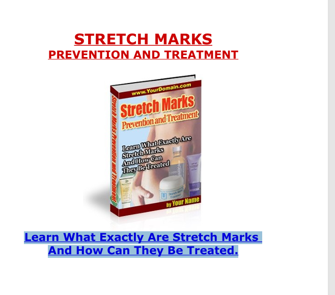 Stretch Marks - Prevention And Treatment.  Learn What Exactly Are Stretch Marks And How Can They Be Treated.
