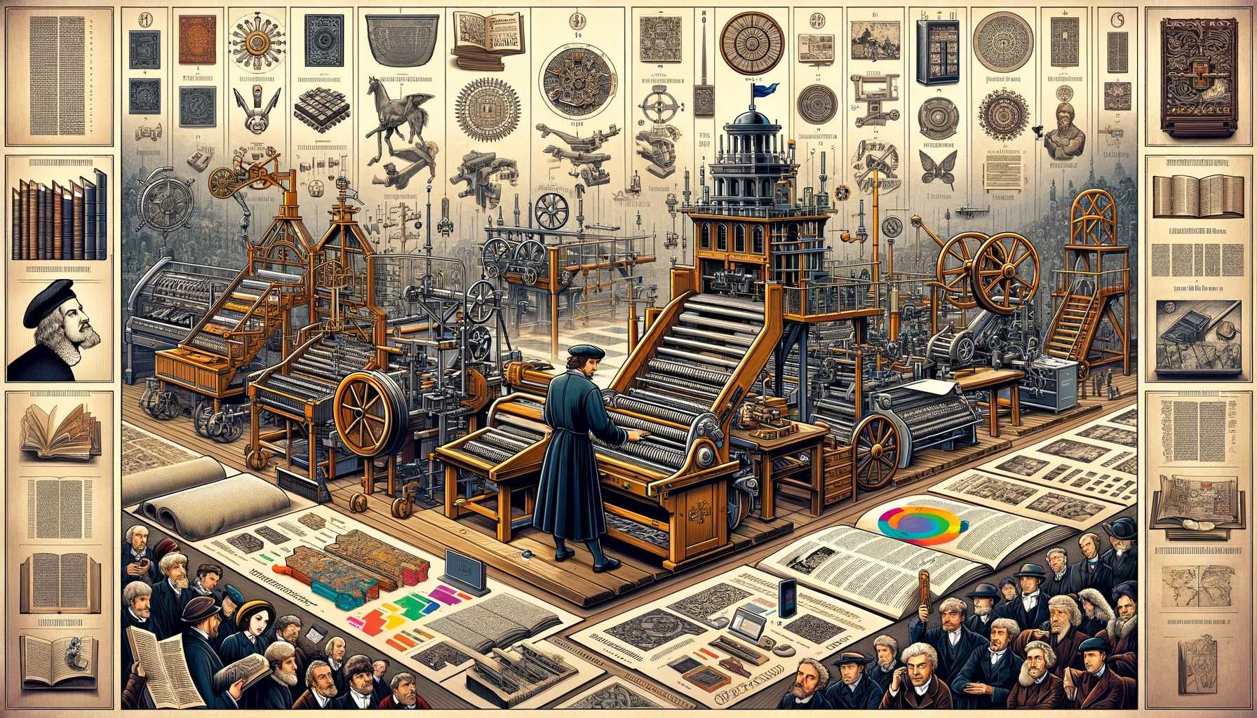 THE EVOLUTION OF THE PRINTING PRESS AND ITS IMPACT ON THE SPREAD OF KNOWLEDGE