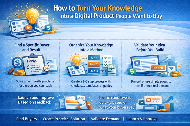 How to Turn Your Knowledge Into a Digital Product People Want to Buy