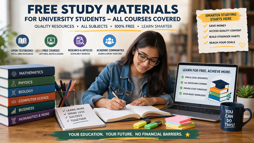Free Study Materials for University Students (All Courses Covered)