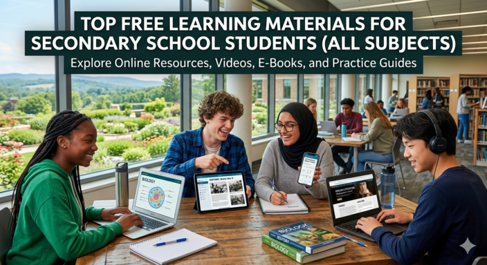 Top Free Learning Materials for Secondary School Students (All Subjects)