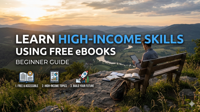 Learn High-Income Skills Using Free eBooks (Beginner Guide)