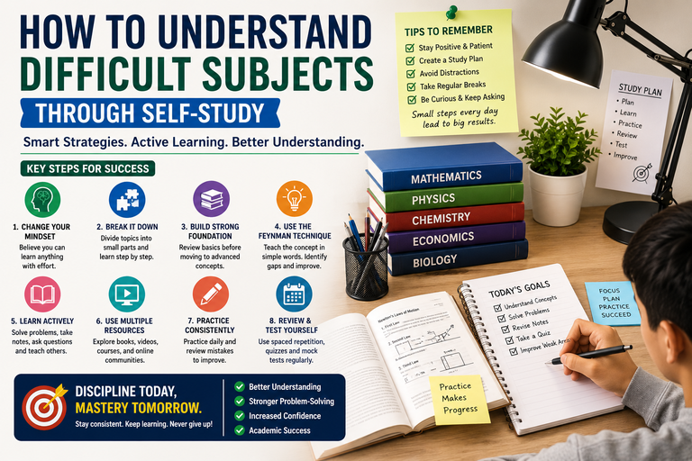 How to Understand Difficult Subjects Through Self-Study: Complete Guide