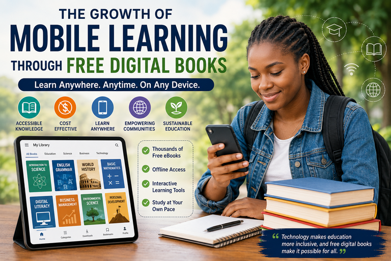The Growth of Mobile Learning Through Free Digital Books