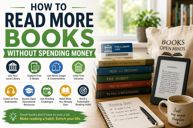 How to Read More Books Without Spending Money