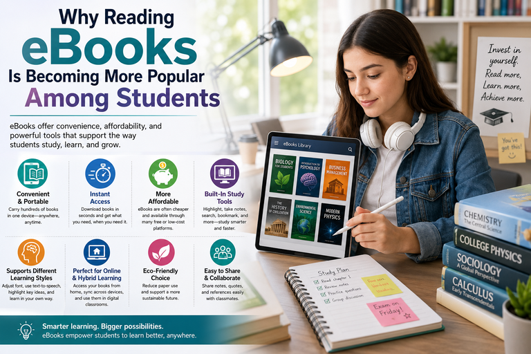 Why Reading eBooks Is Becoming More Popular Among Students